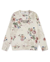 abercrombie kids Girls Floral Crewneck Sweatshirt