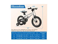 Kids Bike Bicycle for Boys Girls 4-8 with High Carbon Steel Frame