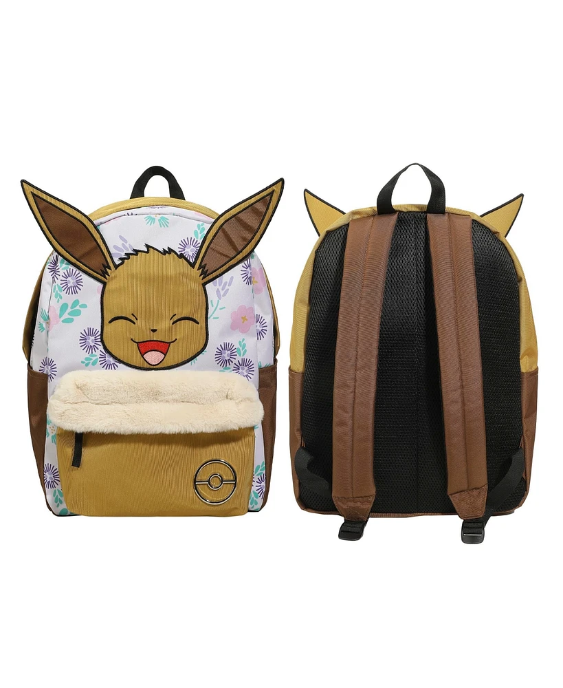 Pokemon Eevee All-Over Print Characters 17” Backpack