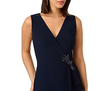 Adrianna Papell Women's Sleeveless Knit Mermaid Dress