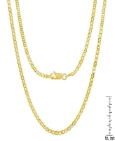 Steeltime Unisex 14K Gold Plated Mariner Superflat Necklace