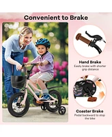 Kids Bike with Basket and Adjustable Handlebar for 3-4 Years Old
