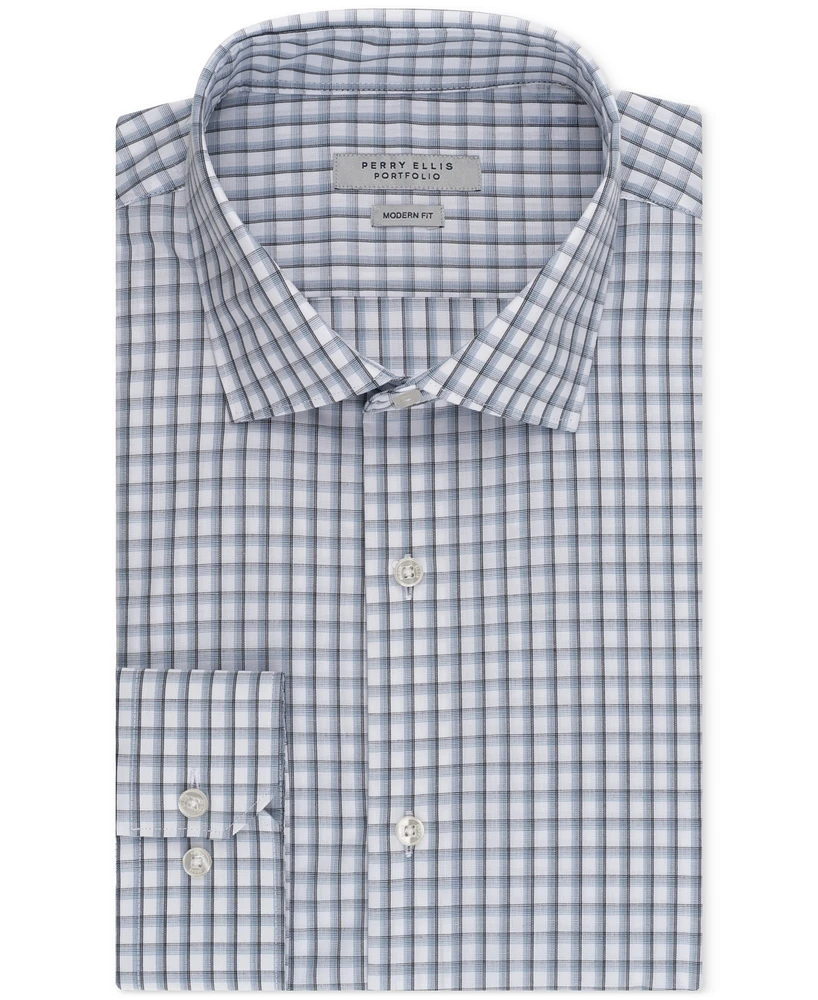 Perry Ellis Men's Shadow Plaid Dress Shirt