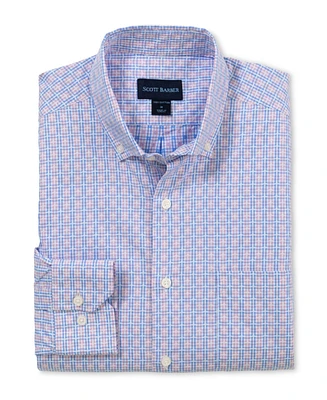 Scott Barber Men's Jacquard Plaid, Pink