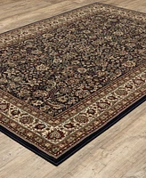 Oriental Weavers Ariana 113B Sarouk Navy Area Rug 4' x 6'
