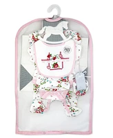 3 Stories Trading Baby Girls 28-Piece Essentials Shower Gift Bundle Set