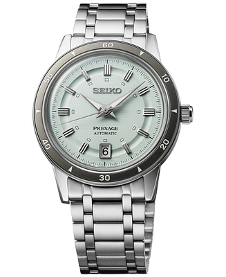 Seiko Men's Automatic Presage Style 60s Stainless Steel Bracelet Watch 40mm