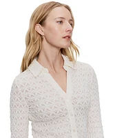 Sanctuary Women's Dreamgirl Lace Button-Up Shirt