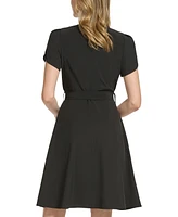 Calvin Klein Women's Short-Sleeve Fit & flare Dress