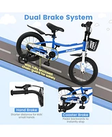 14 Inch Kids Bike with 2 Training Wheels for 3-5 Years Old