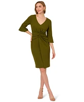 Adrianna Papell Women's 3/4-Sleeve Sheath Dress