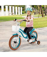 16 Inch Kids Bike Kids Bicycle with Adjustable Seat and Removable Basket