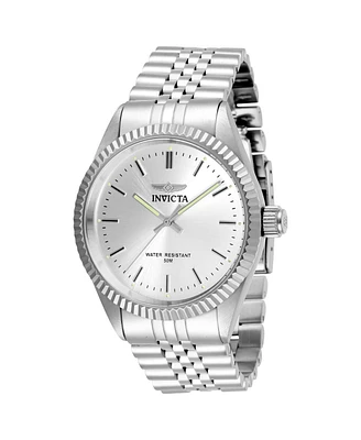 Invicta Men's 29373 Specialty Quartz 3 Hand Silver Dial Watch