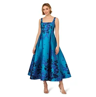 Adrianna Papell Petite Jacquard Fit & Flare Dress