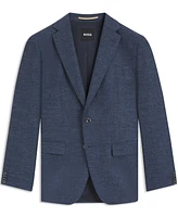 Boss by Hugo Men's Patterned Stretch Slim-Fit Blazer