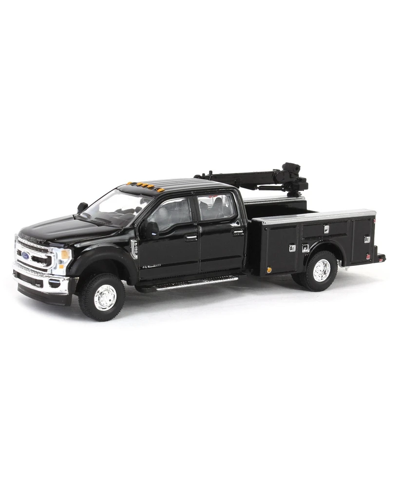 1/64 2020 F-450 Super Duty Dually Service Bed & Crane Black Exclusive 51397-b