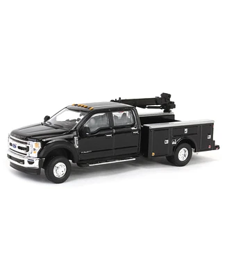 1/64 2020 F-450 Super Duty Dually Service Bed & Crane Black Exclusive 51397-b