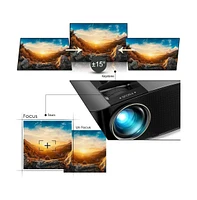 Artsea Projector, 2025 Dolby Native 1080P Video Projector, Outdoor Movie Projector, Compatible with Fire Tv Stick, PS4, Hdmi, Vga, Av and Usb