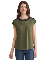 Jones New York Women's Embellished Drop Shoulder Top