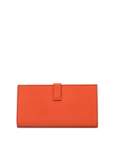 Pre-Owned Hermes Long Bearn Wallet Chevre Mysore