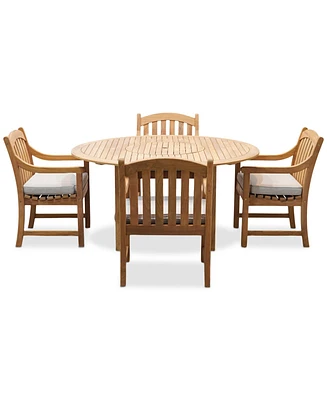 Bristol 59" Round Dining Table & 4 Chairs, created for Macy's