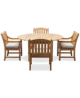 Bristol 59" Round Dining Table & 4 Chairs, created for Macy's