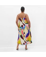 City Chic Plus Summer Print Maxi Dress