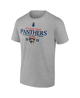 Fanatics Men's Steel Florida Panthers 2025 Nhl Stanley Cup Playoffs Roster T-Shirt