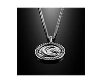 Vincero Men's Star & Crescent Amulet – 925 Sterling Silver Coin