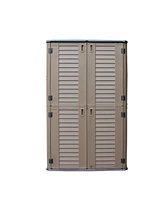 Mondawe Outdoor Resin Storage Cabinet (Single-Tier, Lockable)