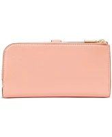 kate spade new york Deco Pebbled Leather Zip Slim Wallet