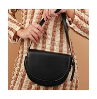Women's Urban Curve Sling Bag - Midnight Black