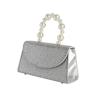 Women's The Reptilia Snowball Hand Bag - Metallic Silver