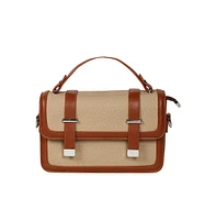 Women's The Linea-Block Hand Bag - Tan Brown