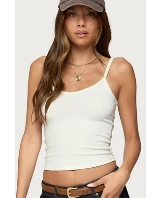 Edikted Women's Aspyn V Neck Ribbed Tank Top