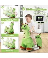 6V Kids Ride on Dinosaur with Foot Pedal and Padded Seat and Music