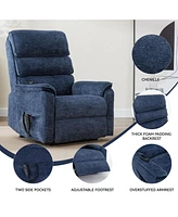 Casainc Dual Motor Infinite Position Up to 350 Lbs Power Lift Recliner Chair with Power-Remote, Heat Massage and Heavy Duty Motion Mechanism