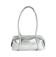 Women's The Bowling Shoulder Bag - Metallic Silver