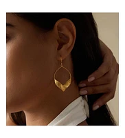 Fluttering Petals Gold Earrings