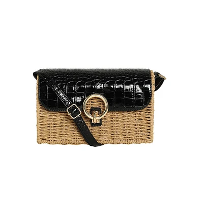 Women's The Straw-Box Sling Bag