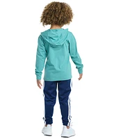 adidas Toddler & Little Boys Long-Sleeve Hooded Graphic T-Shirt Jogger Pants, 2 Piece Set