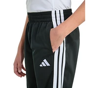 adidas Toddler & Little Boys Elastic-Waistband Essential 3-Stripe Jogger Pants