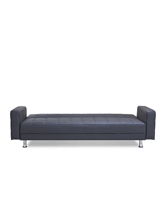 Gold Sparrow 87" Faux Leather Frankfort Convertible Sofa Bed, Created for Macy's