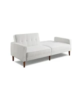 Gold Sparrow 80" Faux Fur Camden Convertible Sofa Bed, Created for Macy's