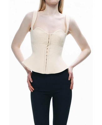 Nocturne Women's Corset-Inspired Blouse