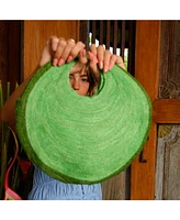Solo Avocado Jute Bag In Green