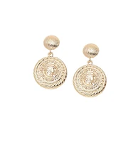 Sohi Women's Silver Rope Drop Earrings