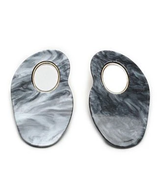 Sohi Womens Marble Drop Earrings