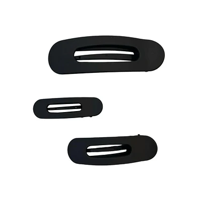 Mixed Size Flat Lay Clip Set - Black