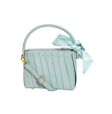 Women's The Pleated Hand Bag - Powder Blue